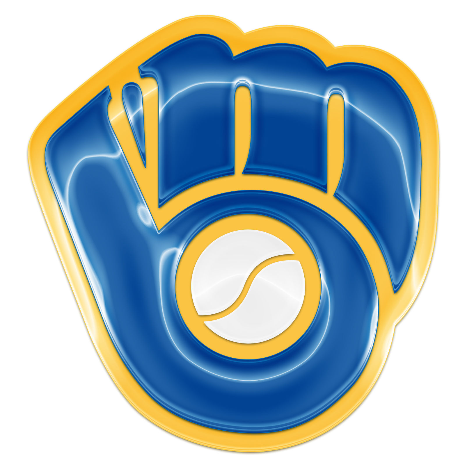 Milwaukee Brewers Crystal Logo iron on paper